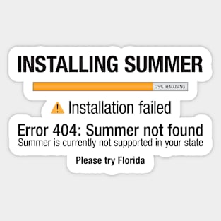 Installing Summer - USA Sticker